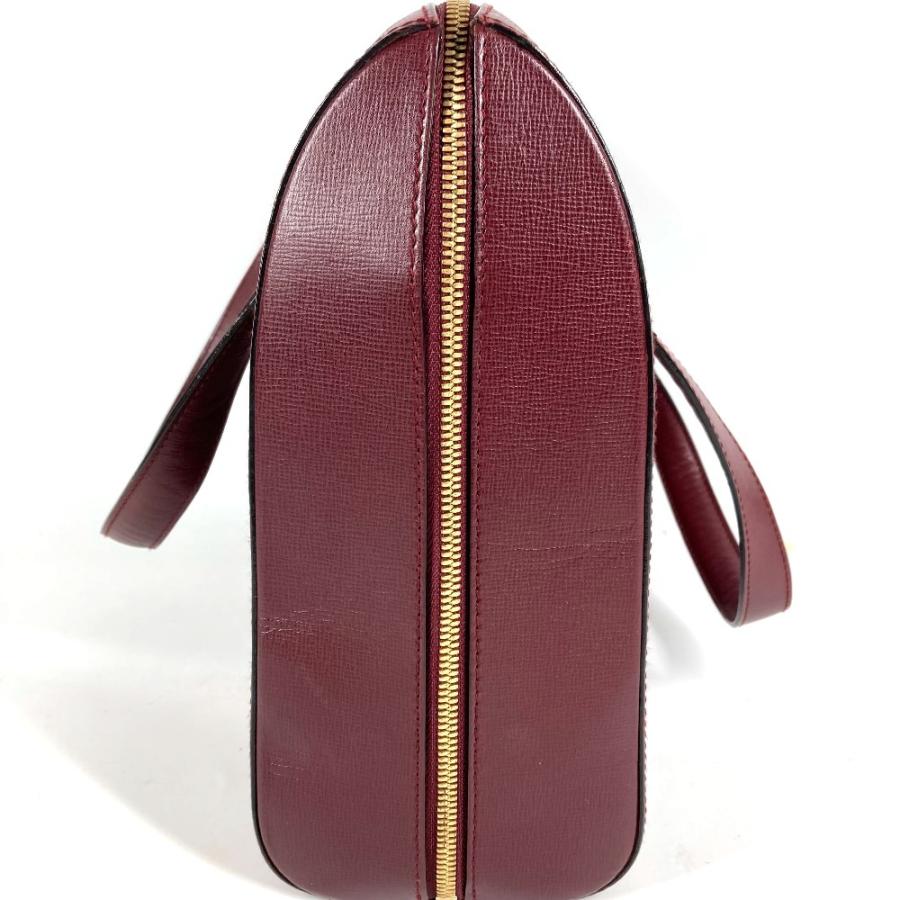 CARTIER カルティエ ロゴ 2WAYバッグ トートバッグ ハンドバッグ  カバン マストライン ビジネスバッグ ワインレッド ユニセックス【中古】 | Cartier | 03