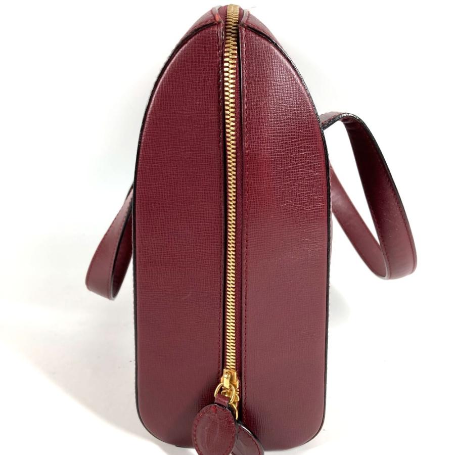 CARTIER カルティエ ロゴ 2WAYバッグ トートバッグ ハンドバッグ  カバン マストライン ビジネスバッグ ワインレッド ユニセックス【中古】 | Cartier | 04