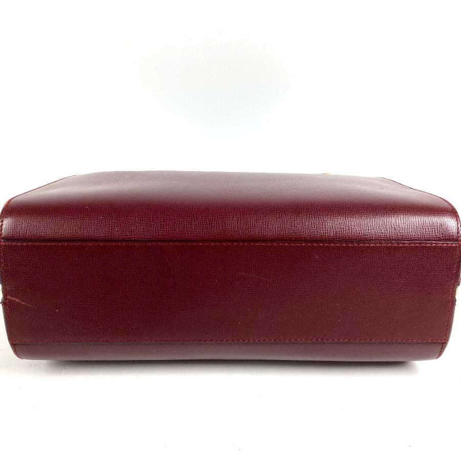 CARTIER カルティエ ロゴ 2WAYバッグ トートバッグ ハンドバッグ  カバン マストライン ビジネスバッグ ワインレッド ユニセックス【中古】 | Cartier | 05
