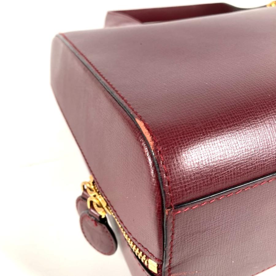 CARTIER カルティエ ロゴ 2WAYバッグ トートバッグ ハンドバッグ  カバン マストライン ビジネスバッグ ワインレッド ユニセックス【中古】 | Cartier | 06