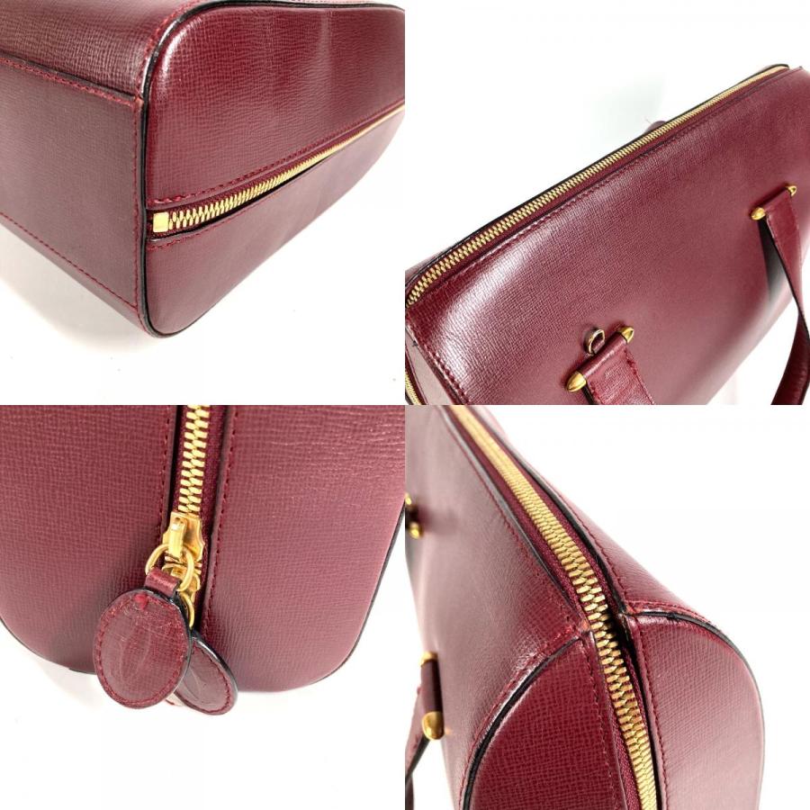 CARTIER カルティエ ロゴ 2WAYバッグ トートバッグ ハンドバッグ  カバン マストライン ビジネスバッグ ワインレッド ユニセックス【中古】 | Cartier | 07