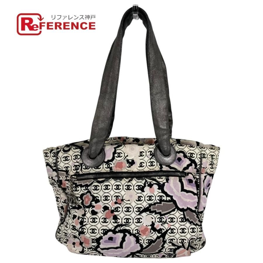 CHANEL シャネル  ロゴ CC ココマーク 総柄 カバン 肩掛け トートバッグ ヴィンテージ ショルダーバッグ マルチカラー【中古】 | CHANEL