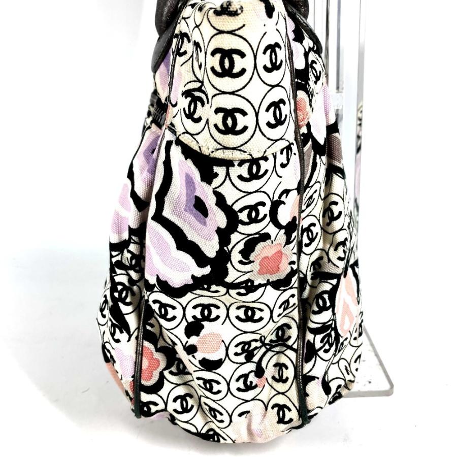 CHANEL シャネル  ロゴ CC ココマーク 総柄 カバン 肩掛け トートバッグ ヴィンテージ ショルダーバッグ マルチカラー【中古】 | CHANEL | 02