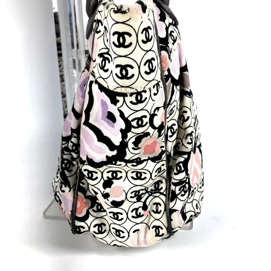 CHANEL シャネル  ロゴ CC ココマーク 総柄 カバン 肩掛け トートバッグ ヴィンテージ ショルダーバッグ マルチカラー【中古】 | CHANEL | 03