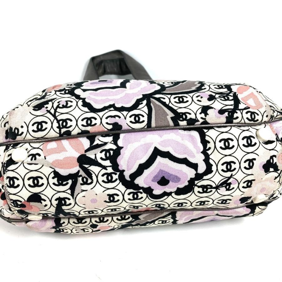 CHANEL シャネル  ロゴ CC ココマーク 総柄 カバン 肩掛け トートバッグ ヴィンテージ ショルダーバッグ マルチカラー【中古】 | CHANEL | 04