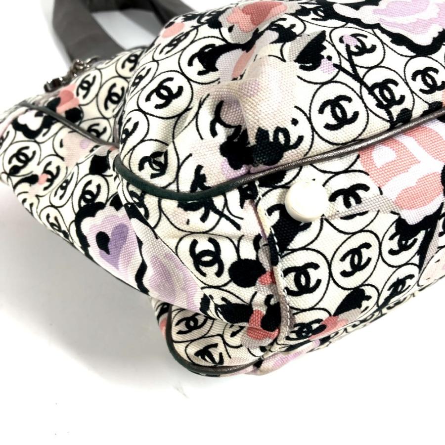 CHANEL シャネル  ロゴ CC ココマーク 総柄 カバン 肩掛け トートバッグ ヴィンテージ ショルダーバッグ マルチカラー【中古】 | CHANEL | 05