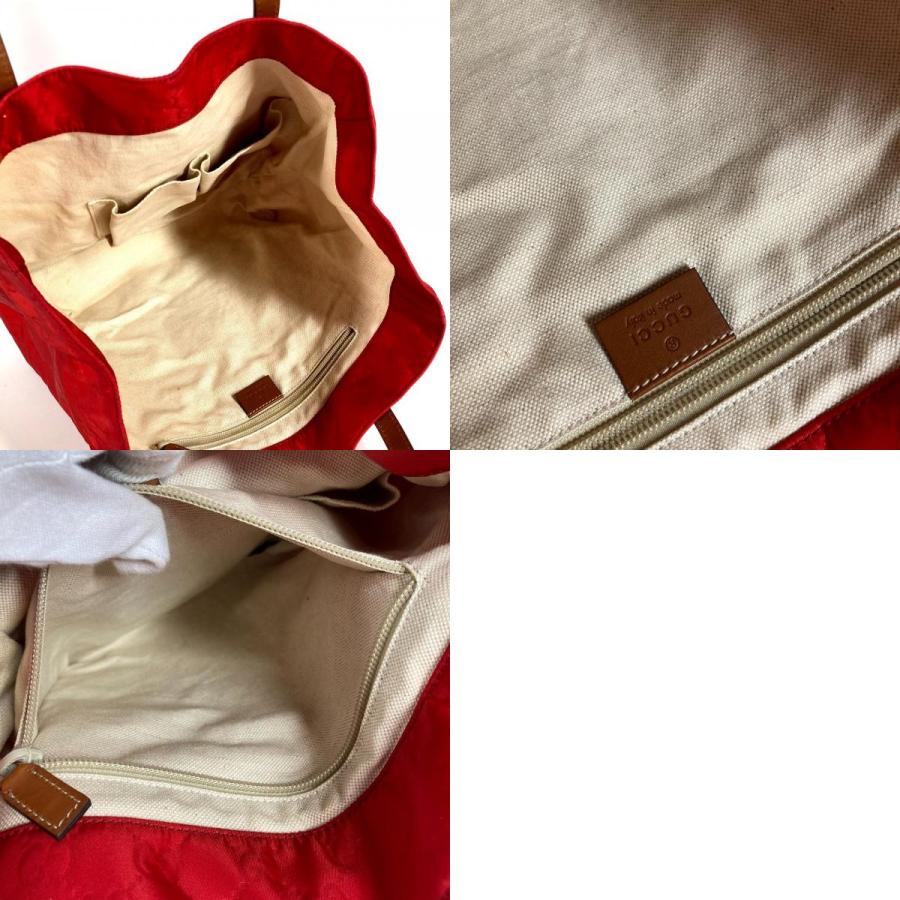 GUCCI グッチ 282439 ロゴ GG カバン 肩掛け トートバッグ ショルダーバッグ レッド ユニセックス【中古】 | GUCCI | 09