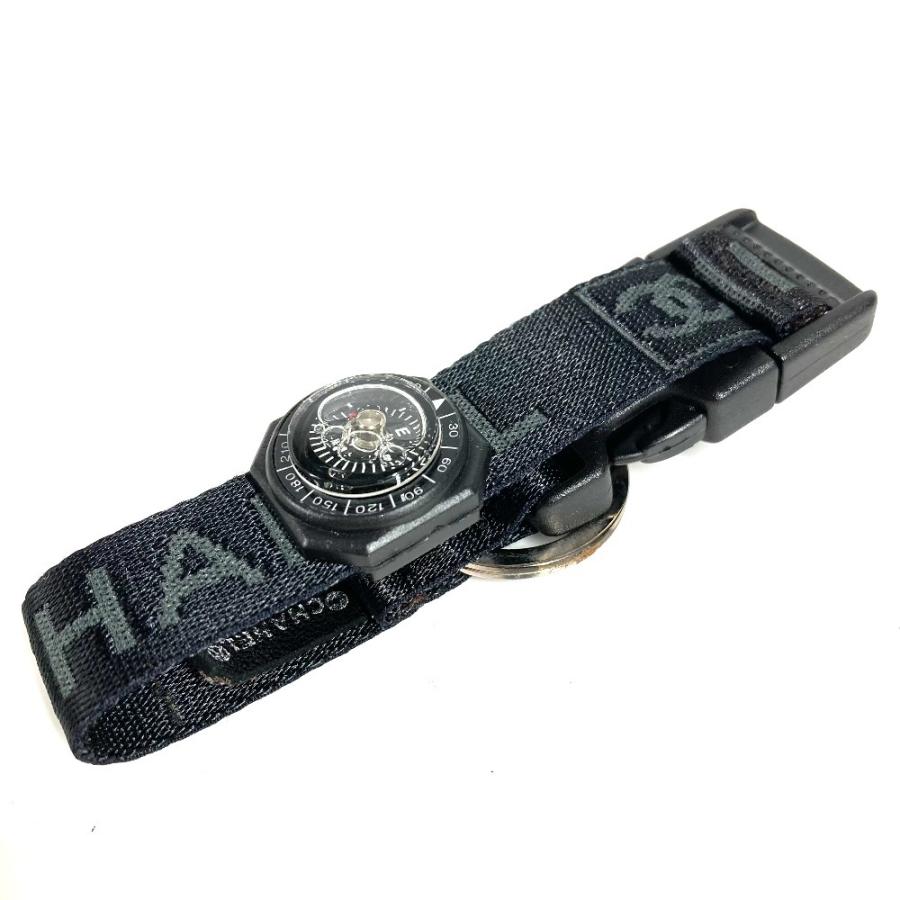 CHANEL シャネル 方位磁石 アクセサリー キーリング スポーツ CC ココマーク 03A ブレスレット ブラック ユニセックス【中古】 | CHANEL | 02