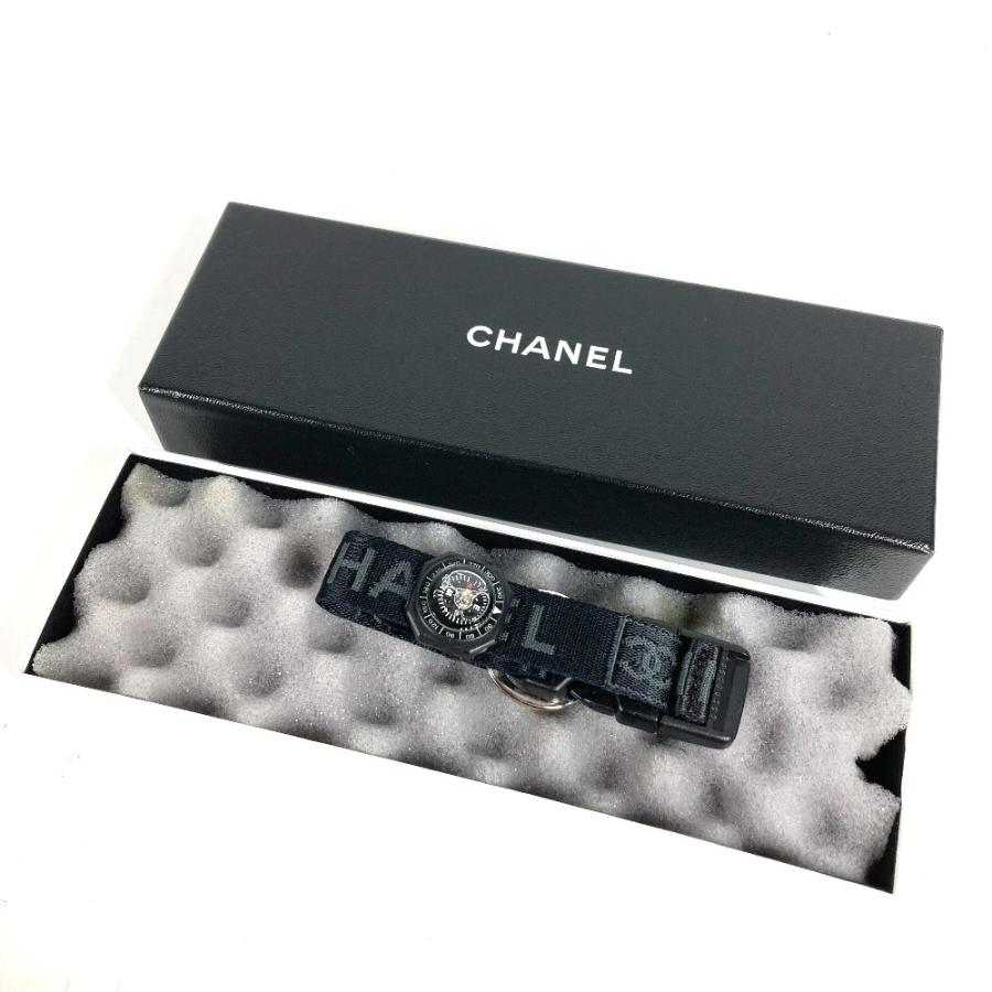 CHANEL シャネル 方位磁石 アクセサリー キーリング スポーツ CC ココマーク 03A ブレスレット ブラック ユニセックス【中古】 | CHANEL | 06