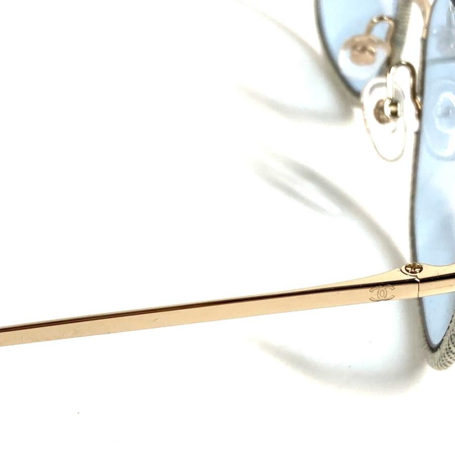 CHANEL シャネル 4249-J CC ココマーク ロゴ めがね メガネ アイウェア 眼鏡 デニム サングラス ブルー ユニセックス【中古】 | CHANEL | 03