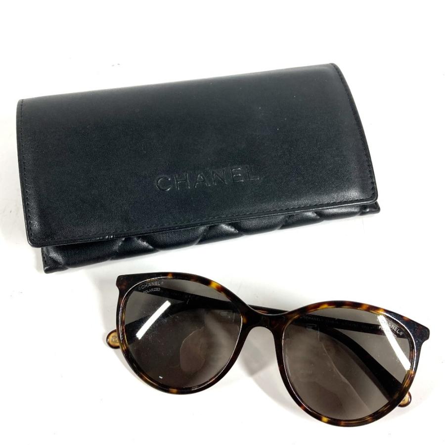 CHANEL シャネル 5448-A CC ココマーク ロゴ めがね メガネ アイウェア 眼鏡 サングラス ブラウン ユニセックス【中古】 | CHANEL | 09