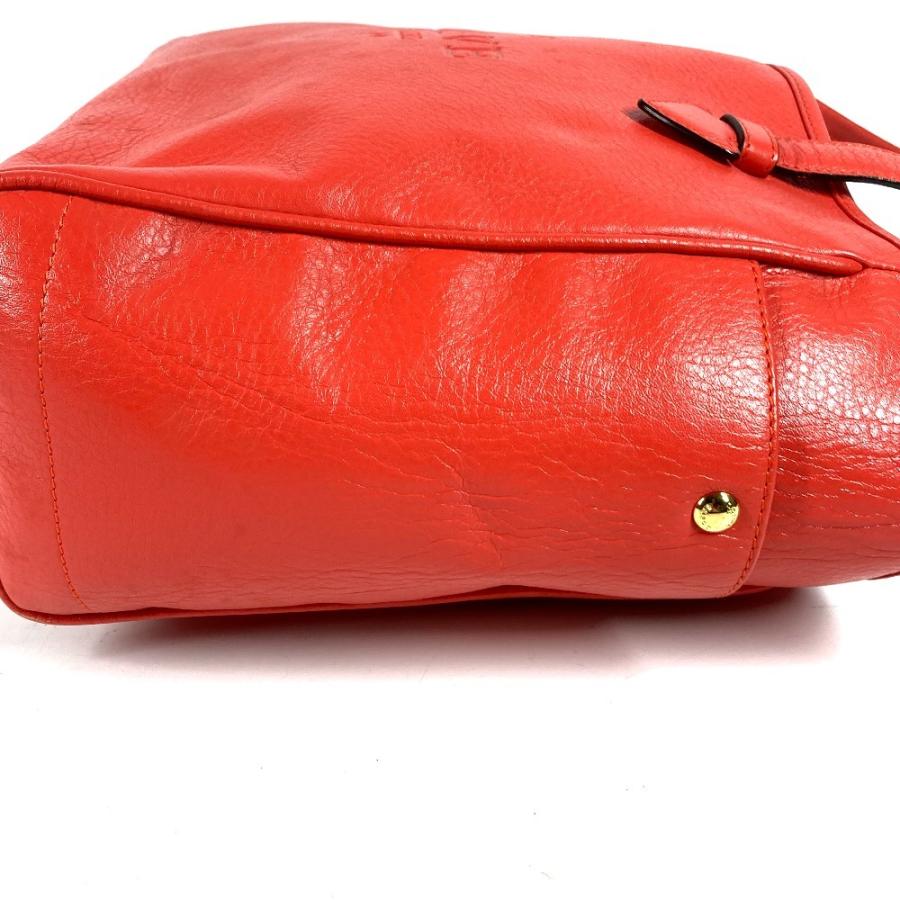 LOEWE ロエベ ロゴ ヘリテージ カバン 肩掛け トートバッグ  ショルダーバッグ オレンジレッド系 ユニセックス【中古】 | LOEWE | 03