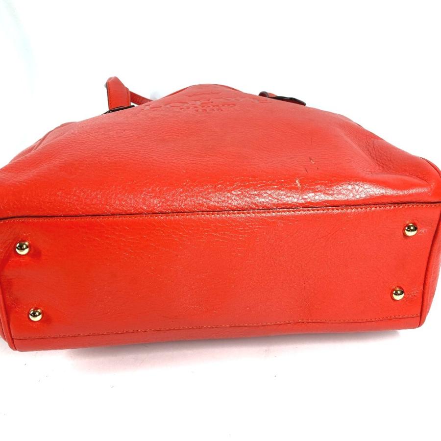 LOEWE ロエベ ロゴ ヘリテージ カバン 肩掛け トートバッグ  ショルダーバッグ オレンジレッド系 ユニセックス【中古】 | LOEWE | 04