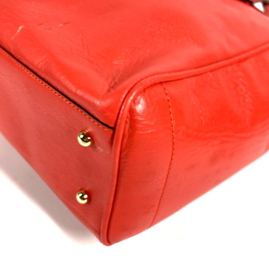 LOEWE ロエベ ロゴ ヘリテージ カバン 肩掛け トートバッグ  ショルダーバッグ オレンジレッド系 ユニセックス【中古】 | LOEWE | 06