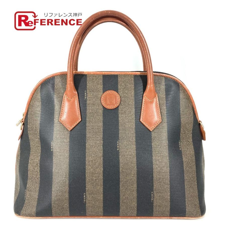 FENDI フェンディ ペカン ロゴ カバン ハンドバッグ ヴィンテージ トートバッグ カーキ レディース【中古】 | FENDI