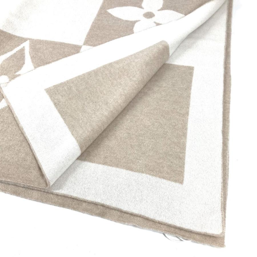 美品 LOUIS VUITTON ルイヴィトン GI0742 ベビー BABY ベビー 毛布 ダミエチェッカー モノグラム ブランケット デューン ベージュ【中古】 | LOUIS VUITTON | 02