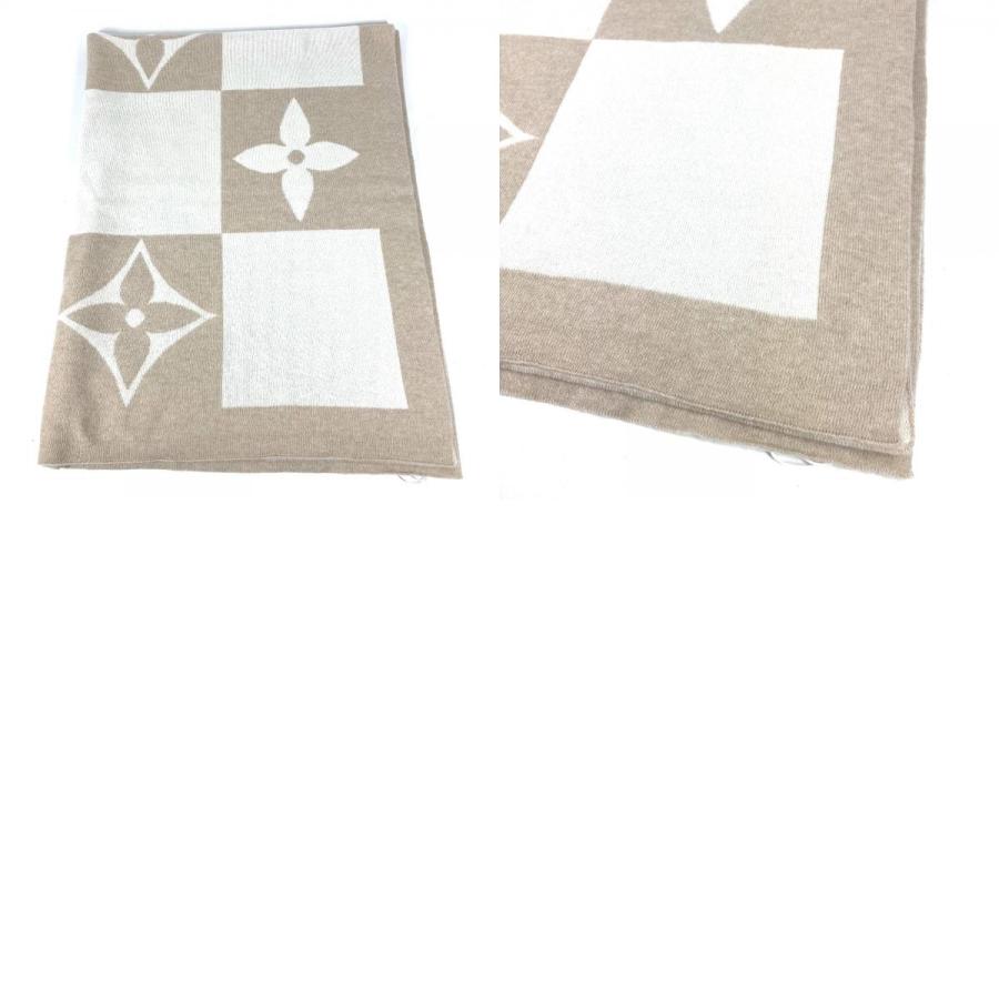 美品 LOUIS VUITTON ルイヴィトン GI0742 ベビー BABY ベビー 毛布 ダミエチェッカー モノグラム ブランケット デューン ベージュ【中古】 | LOUIS VUITTON | 09