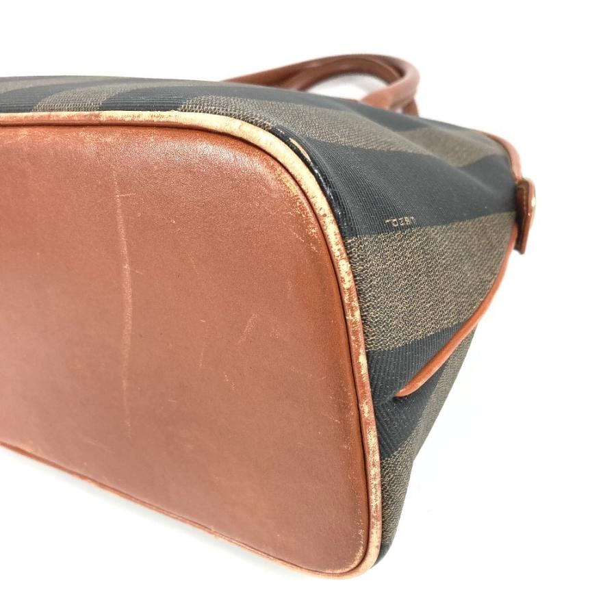 FENDI フェンディ ペカン ロゴ カバン ハンドバッグ ヴィンテージ トートバッグ カーキ レディース【中古】 | FENDI | 05