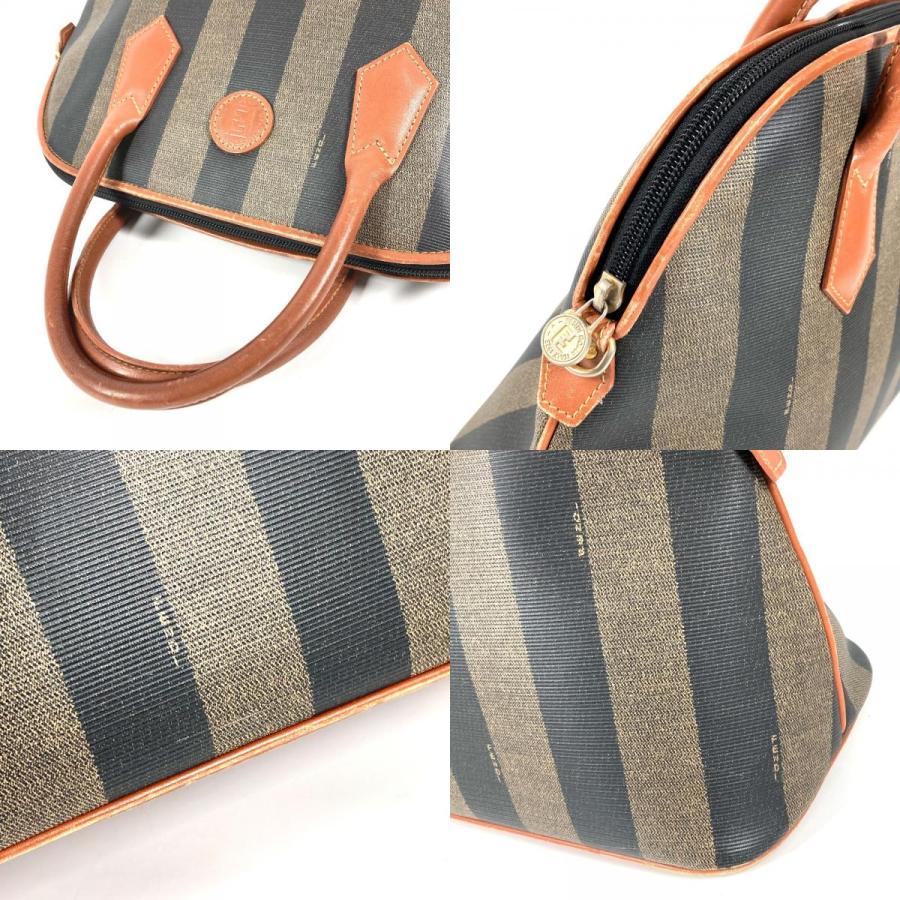 FENDI フェンディ ペカン ロゴ カバン ハンドバッグ ヴィンテージ トートバッグ カーキ レディース【中古】 | FENDI | 07