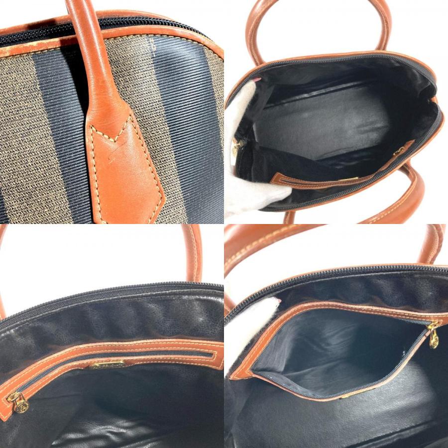 FENDI フェンディ ペカン ロゴ カバン ハンドバッグ ヴィンテージ トートバッグ カーキ レディース【中古】 | FENDI | 08