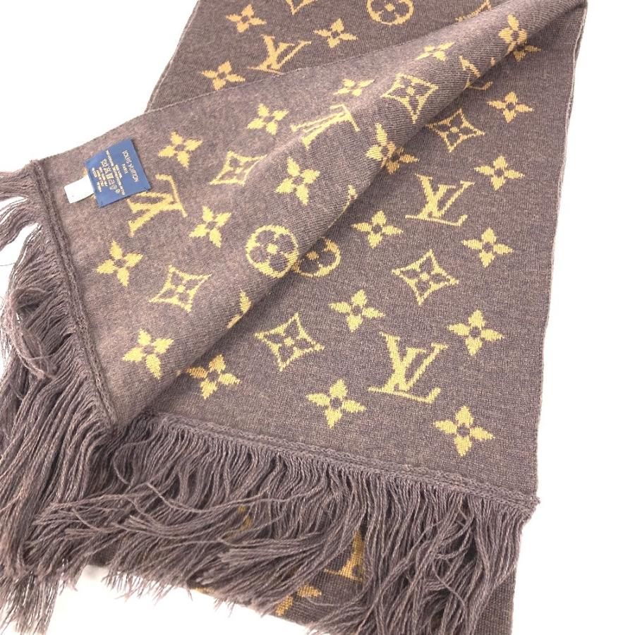 美品 LOUIS VUITTON ルイヴィトン  MP2964 エシャルプLVフレンズ フリンジ ヴァージルアブロー マフラー ブラウン ユニセックス【中古】 | LOUIS VUITTON | 03