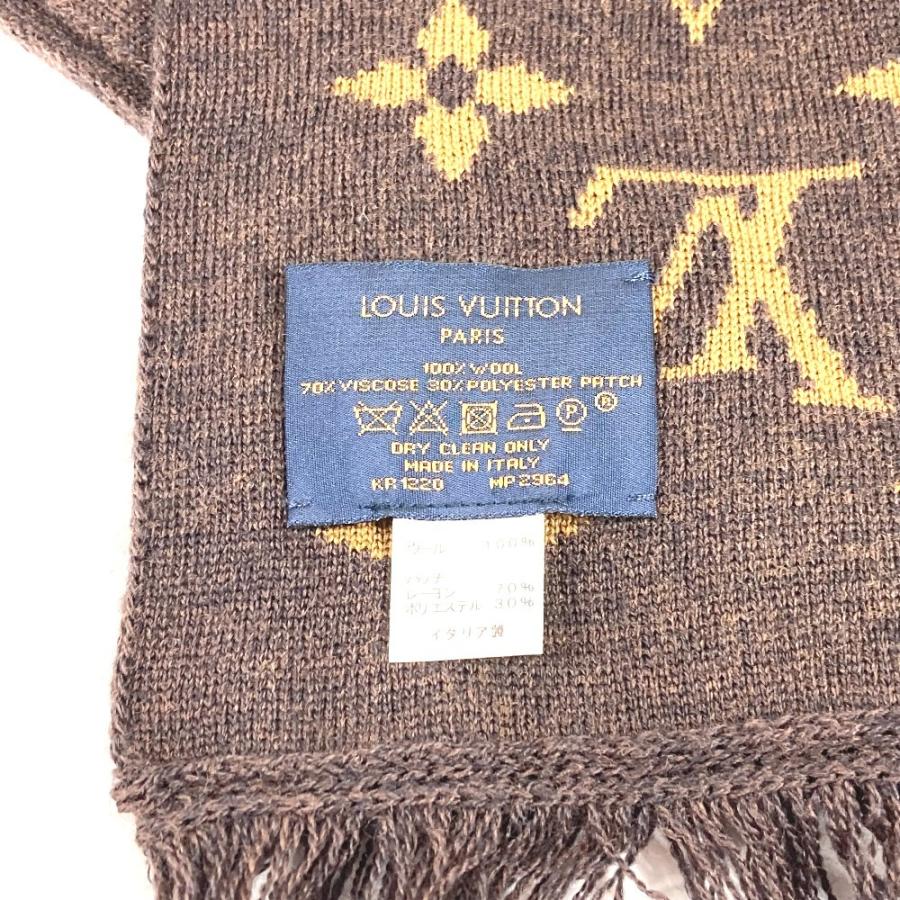 美品 LOUIS VUITTON ルイヴィトン  MP2964 エシャルプLVフレンズ フリンジ ヴァージルアブロー マフラー ブラウン ユニセックス【中古】 | LOUIS VUITTON | 04