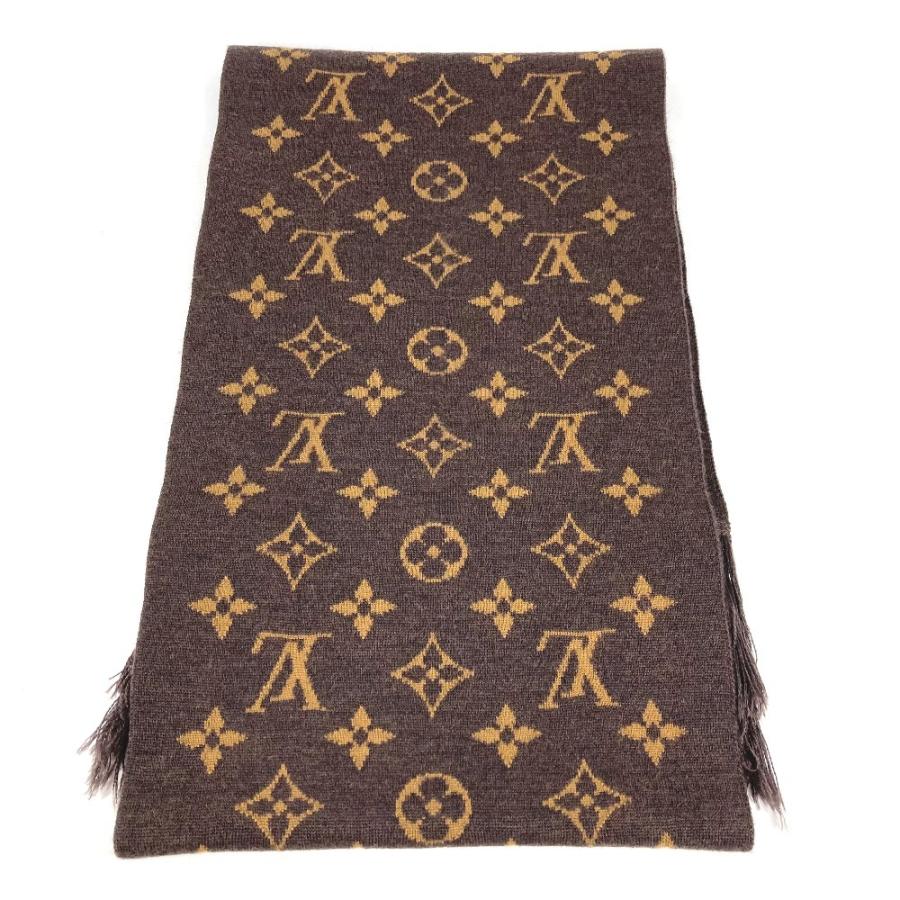 美品 LOUIS VUITTON ルイヴィトン  MP2964 エシャルプLVフレンズ フリンジ ヴァージルアブロー マフラー ブラウン ユニセックス【中古】 | LOUIS VUITTON | 07
