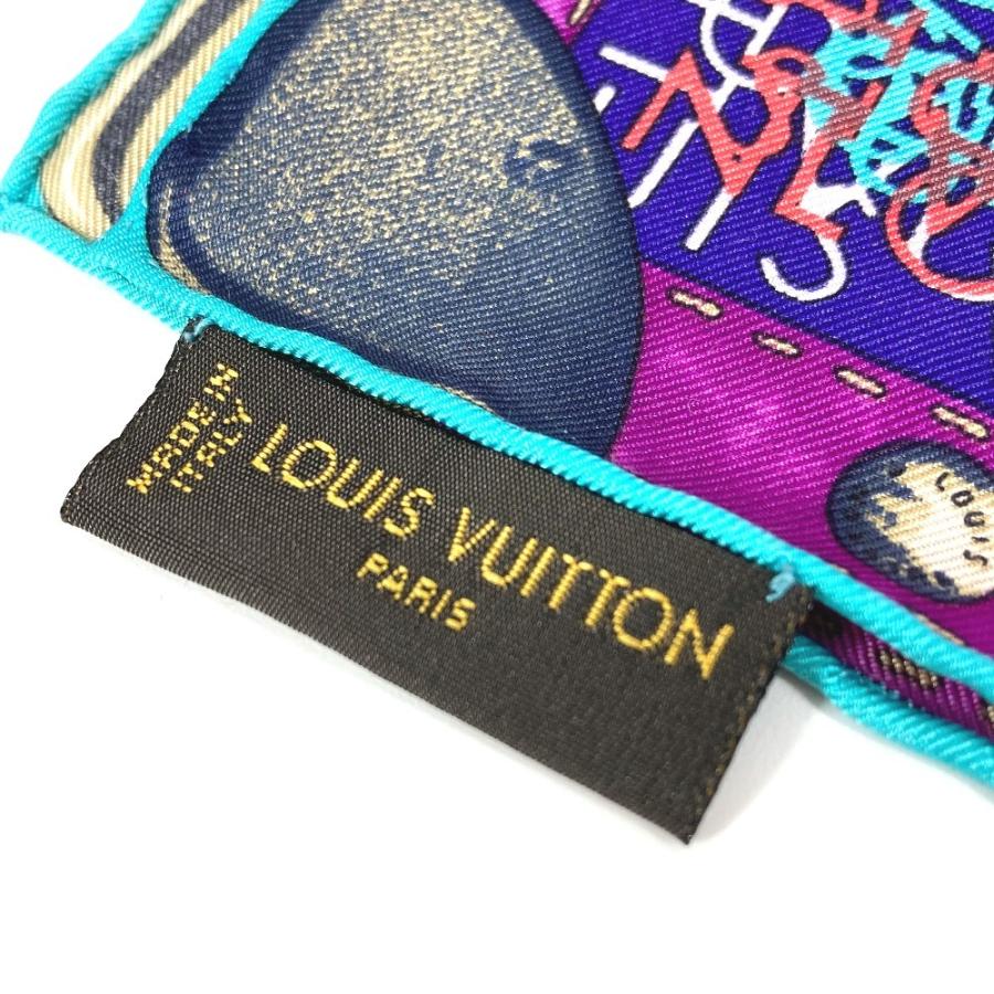 LOUIS VUITTON ルイヴィトン モノグラム 総柄 スカーフ パープル レディース【中古】 | LOUIS VUITTON | 07