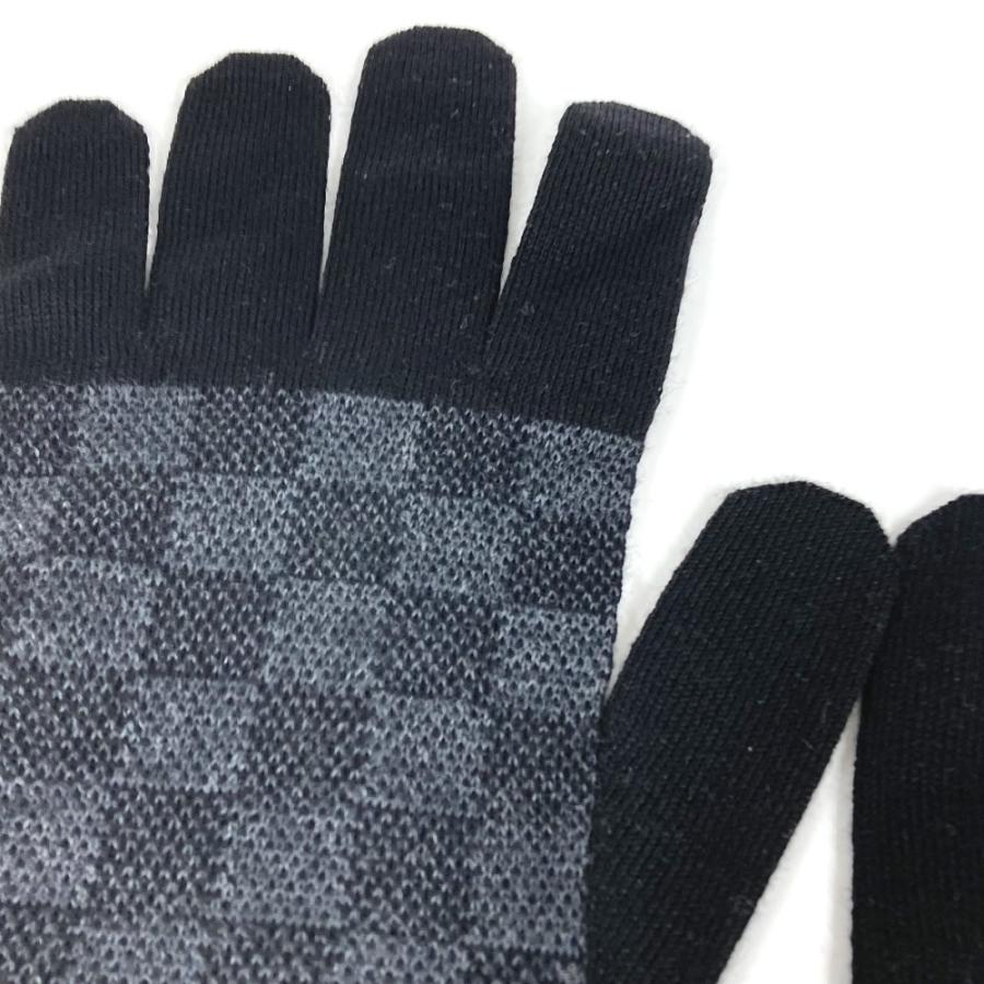 美品 LOUIS VUITTON ルイヴィトン M70006 ゴン プティ ダミエ　グローブ ダミエグラフィット 手袋 ブラック メンズ【中古】 | LOUIS VUITTON | 01