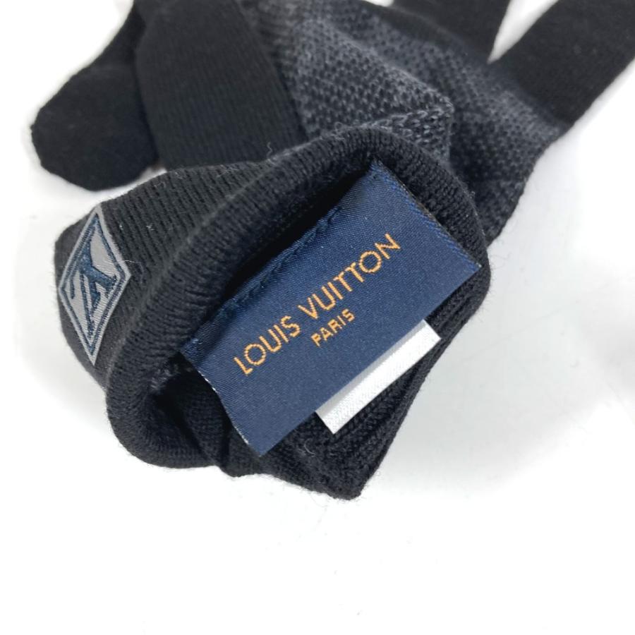 美品 LOUIS VUITTON ルイヴィトン M70006 ゴン プティ ダミエ　グローブ ダミエグラフィット 手袋 ブラック メンズ【中古】 | LOUIS VUITTON | 06