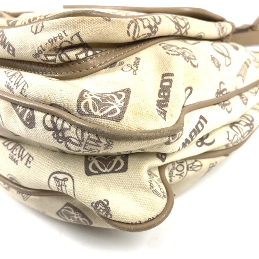LOEWE ロエベ 160周年記念 ロゴ 斜め掛け カバン ポシェット 総柄 ショルダーバッグ ベージュ系 ユニセックス【中古】 | LOEWE | 05