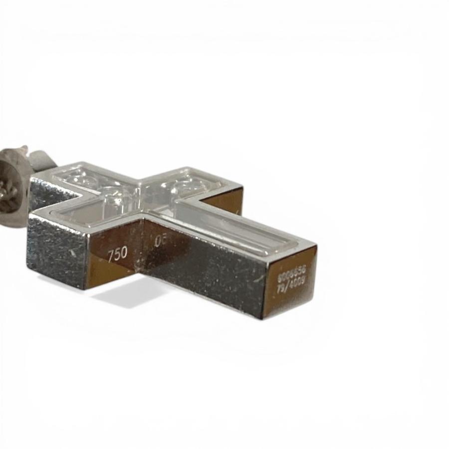 Chopard ショパール ハッピーダイヤモンド クロス ネックレス ジュエリー アクセサリー K18 ペンダントトップ シルバー 【中古】 | Chopard | 02