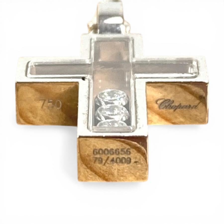Chopard ショパール ハッピーダイヤモンド クロス ネックレス ジュエリー アクセサリー K18 ペンダントトップ シルバー 【中古】 | Chopard | 04