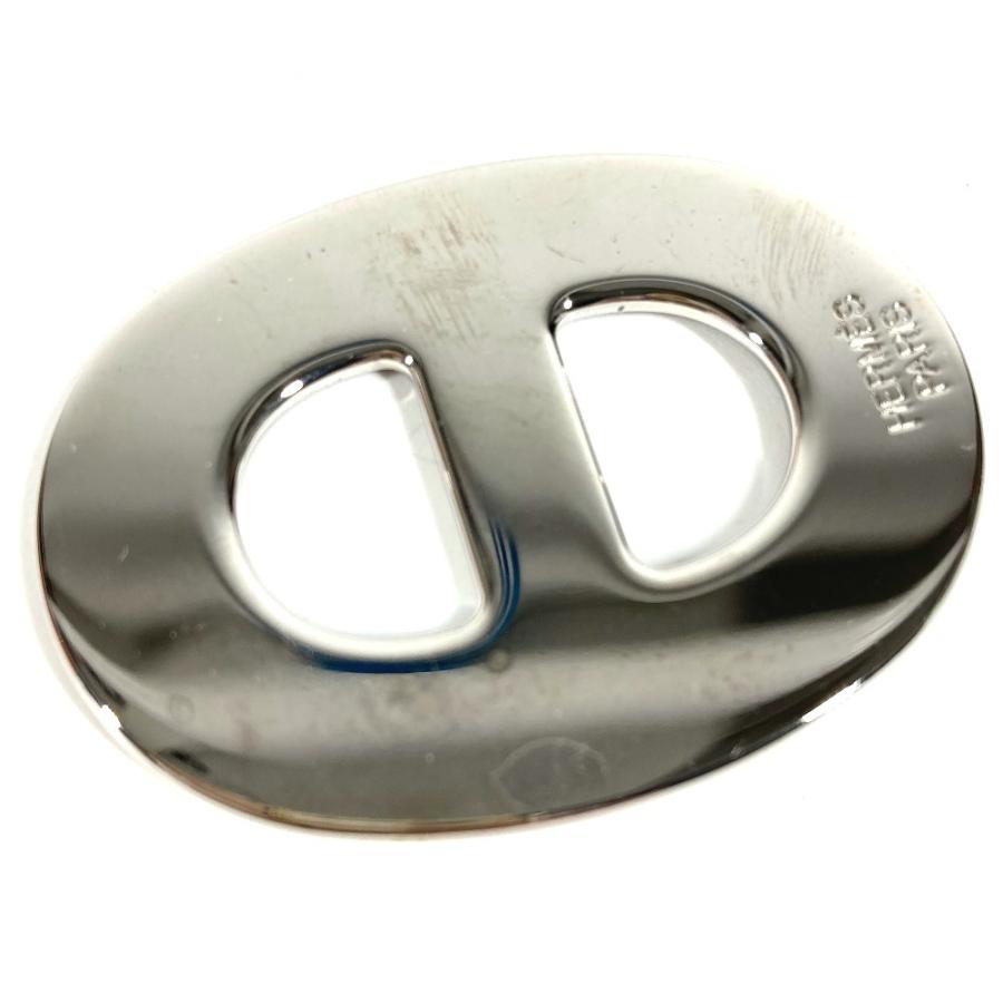 HERMES エルメス シェーヌダンクル ロゴ アクセサリー スカーフリング ブラック ユニセックス【中古】 | HERMES | 01