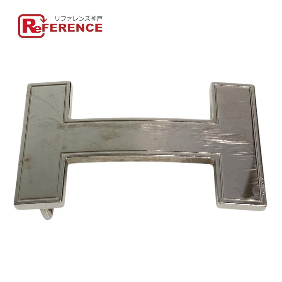 HERMES エルメス Hベルト ロゴ バックルのみ バックル ベルト バックル シルバー ユニセックス【中古】 | HERMES