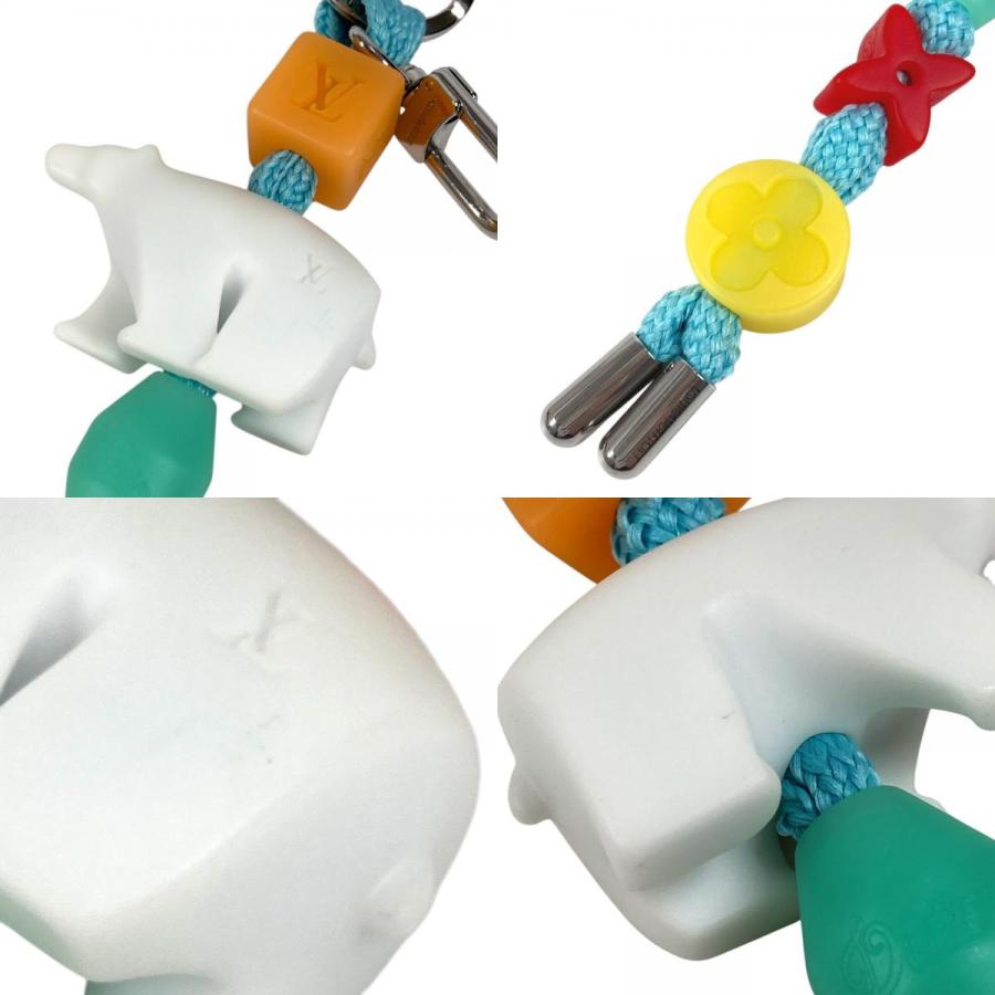 美品 LOUIS VUITTON ルイヴィトン M02290  LVプレイ ポーラベア  カバン バッグチャーム モノグラム キーホルダー ホワイト 【中古】 | LOUIS VUITTON | 08