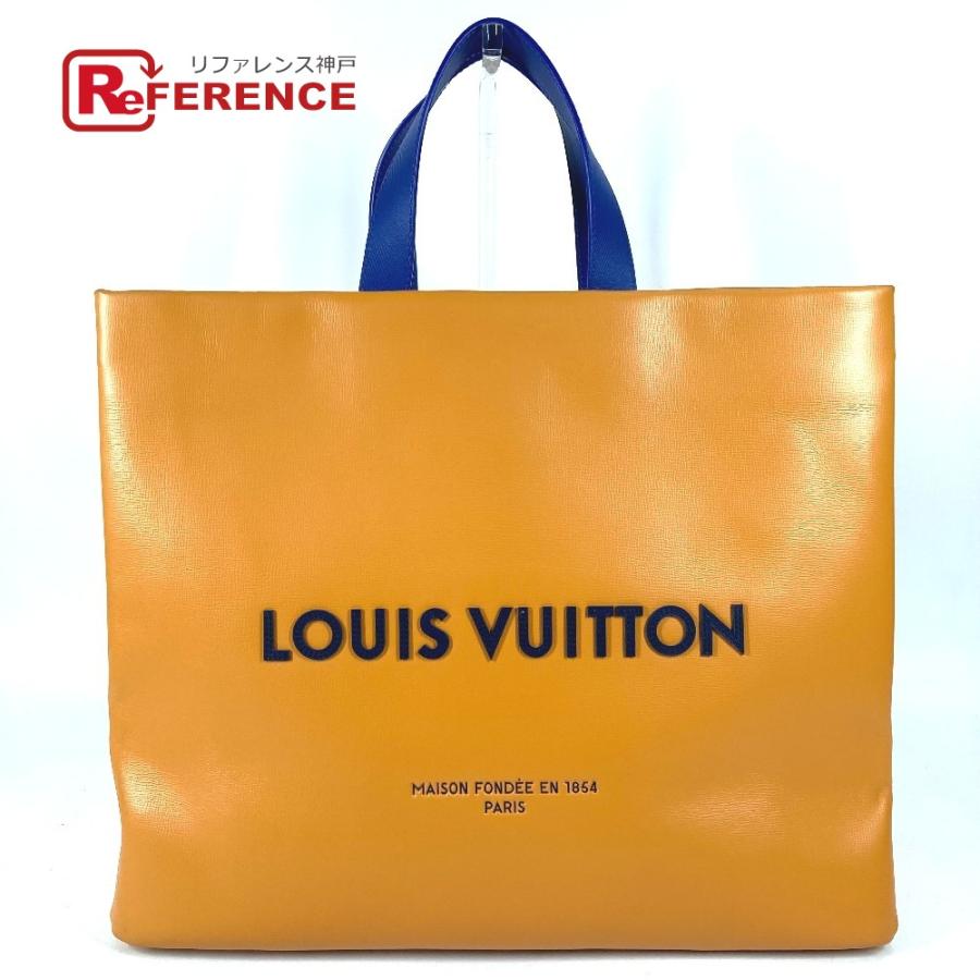 美品 LOUIS VUITTON ルイヴィトン  M24457  ショッパートート MM  カバン ショルダーバッグ  トートバッグ オレンジ ユニセックス【中古】 | LOUIS VUITTON