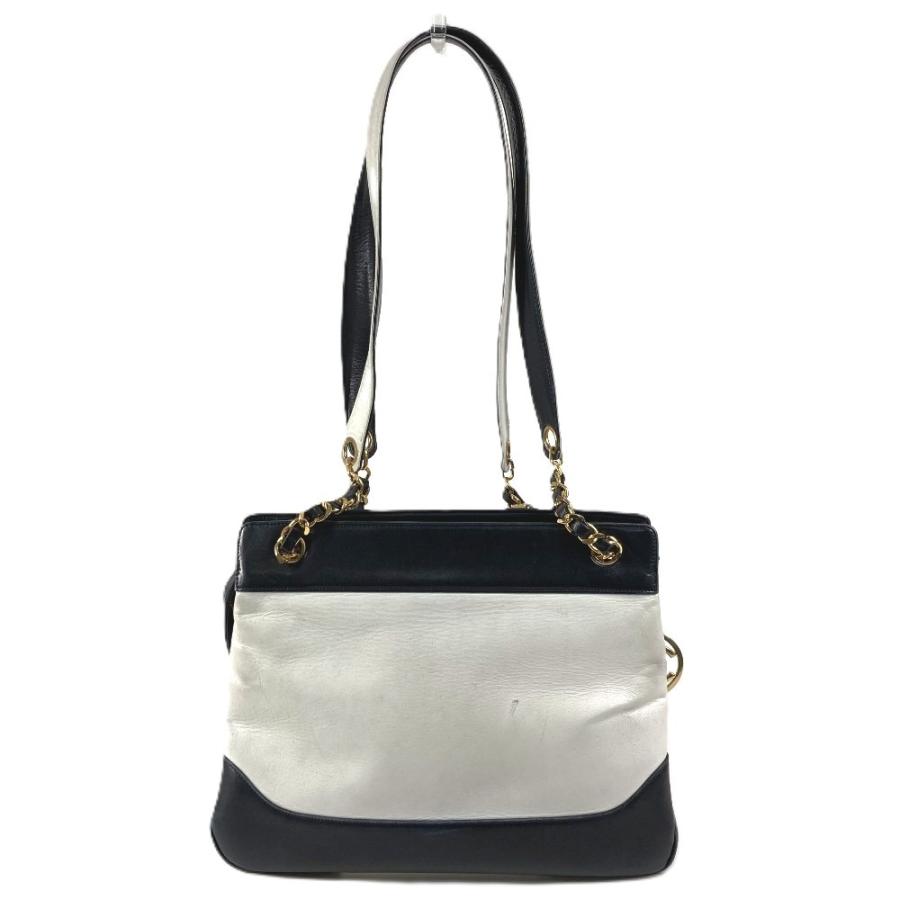 CHANEL シャネル CC ココマーク ロゴ Wチェーン カバン 肩掛け トートバッグ チェーンバッグ ヴィンテージ  ショルダーバッグ【中古】 | CHANEL | 04