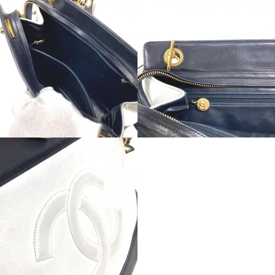 CHANEL シャネル CC ココマーク ロゴ Wチェーン カバン 肩掛け トートバッグ チェーンバッグ ヴィンテージ  ショルダーバッグ【中古】 | CHANEL | 09