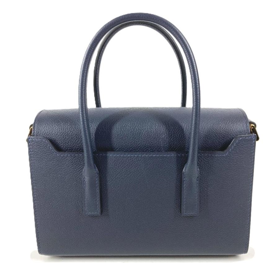 新品同様 HERMES エルメス ニュードラッグ22 ニュードラッグ 22 斜め掛け ハンドバッグ ショルダーバッグ ネイビー ユニセックス【中古】 | HERMES | 02