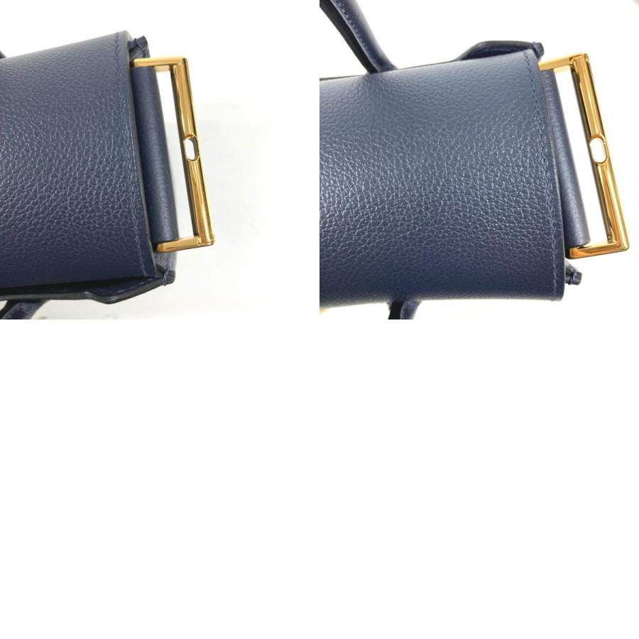 新品同様 HERMES エルメス ニュードラッグ22 ニュードラッグ 22 斜め掛け ハンドバッグ ショルダーバッグ ネイビー ユニセックス【中古】 | HERMES | 09