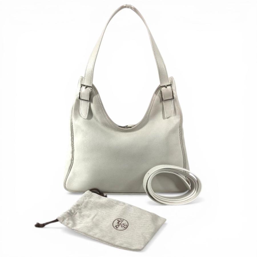 HERMES エルメス マサイPM マサイ PM 肩掛け カバン  ロングストラップ付き ショルダーバッグ ホワイト ユニセックス【中古】 | HERMES | 02