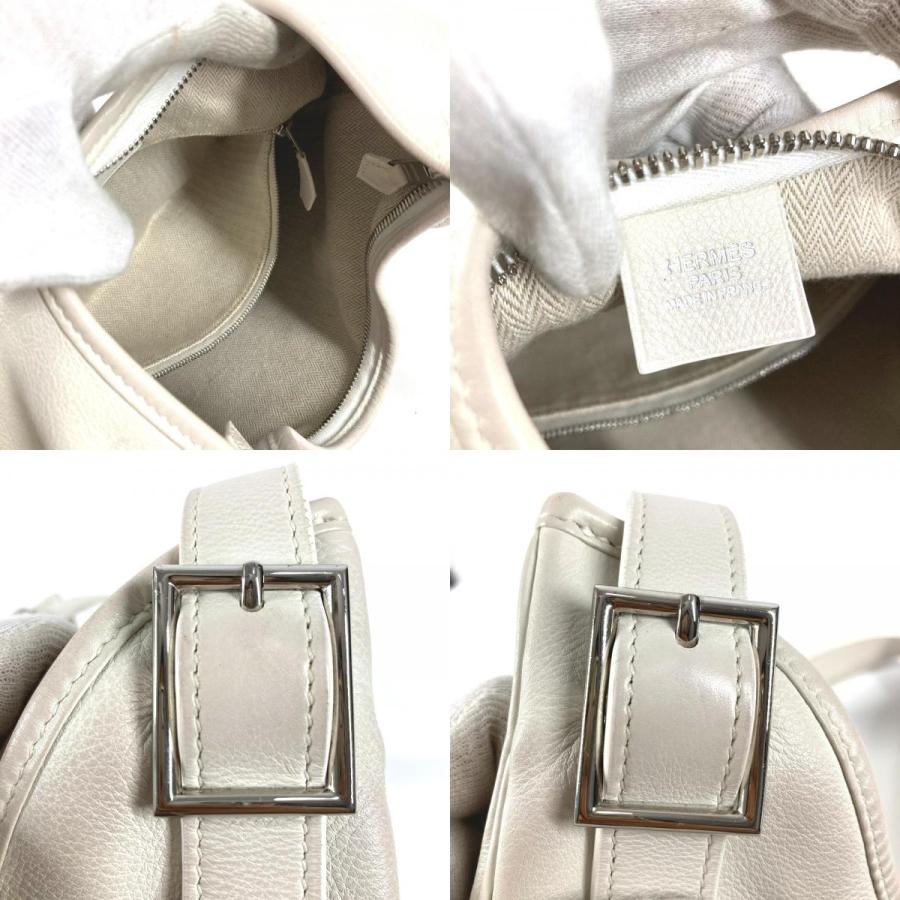 HERMES エルメス マサイPM マサイ PM 肩掛け カバン  ロングストラップ付き ショルダーバッグ ホワイト ユニセックス【中古】 | HERMES | 08