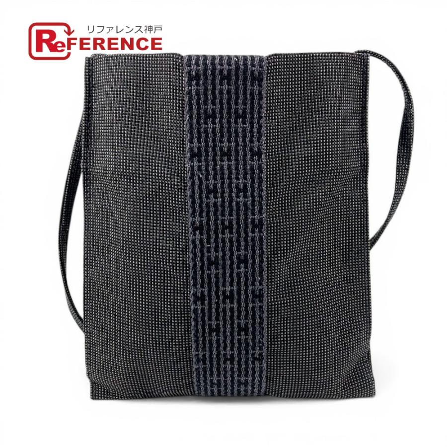 HERMES エルメス ポシェット カバン バッグ 斜め掛け ポシェット エールライン ショルダーバッグ グレー ユニセックス【中古】 | HERMES