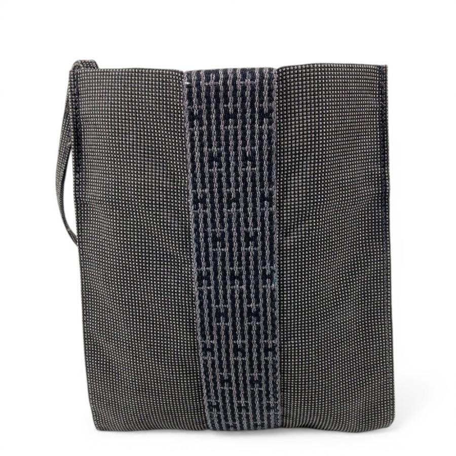 HERMES エルメス ポシェット カバン バッグ 斜め掛け ポシェット エールライン ショルダーバッグ グレー ユニセックス【中古】 | HERMES | 01