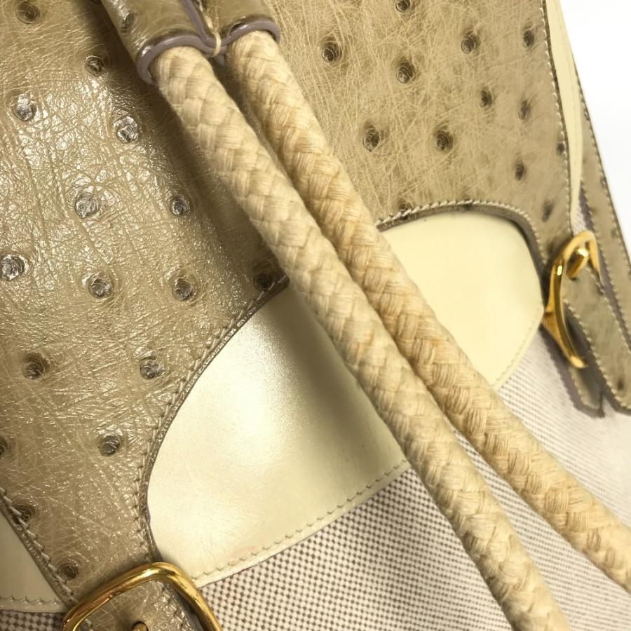 HERMES エルメス マディソン バックパック カバン バックパック ベルト ヴィンテージ リュックサック ベージュ ユニセックス【中古】 | HERMES | 05