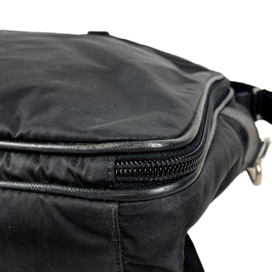 PRADA プラダ トライアングルロゴ 三角ロゴ プレート  ショルダーバッグ ブリーフケース 書類バッグ ビジネスバッグ ブラック【中古】 | PRADA | 05