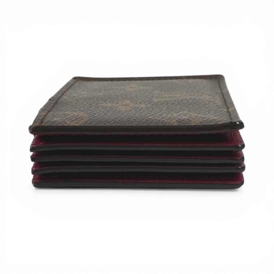 LOUIS VUITTON ルイヴィトン M69762 ポルトカルト 名刺入れ パスケース モノグラム カードケース フューシャ ブラウン【中古】 | LOUIS VUITTON | 03