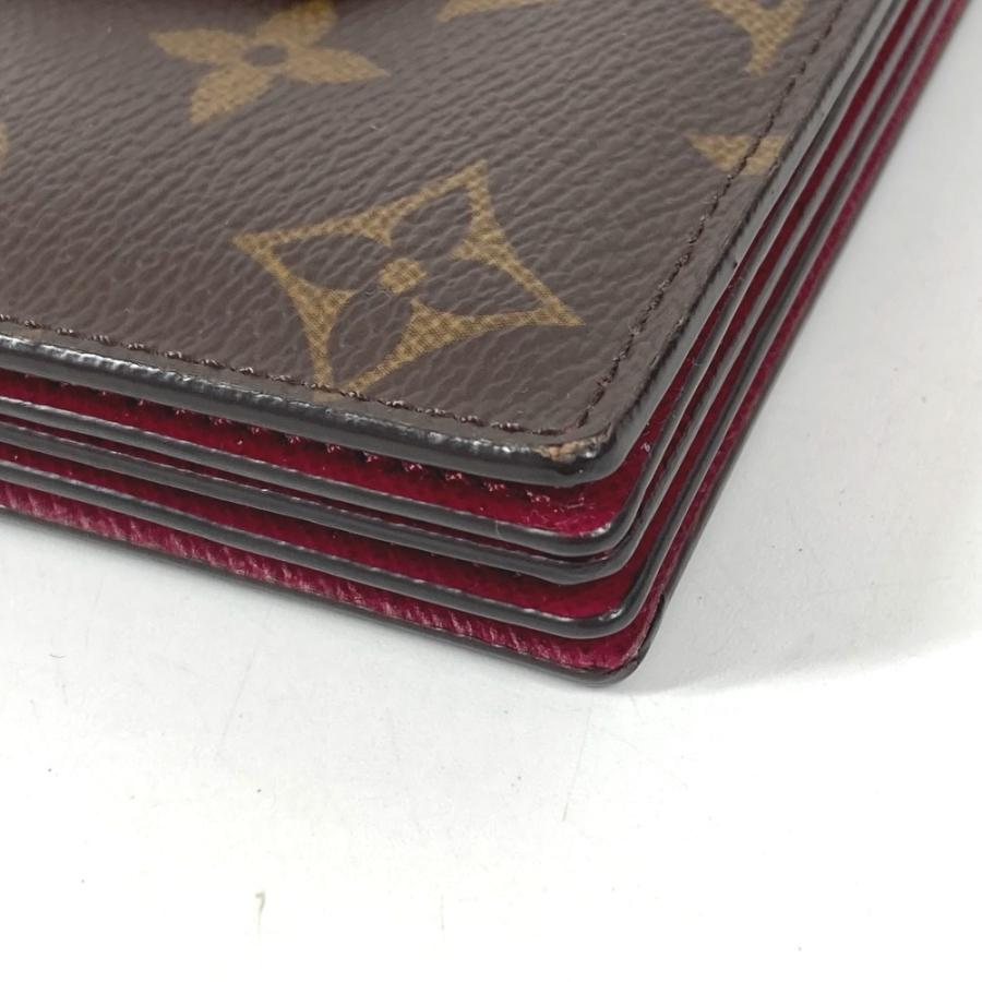 LOUIS VUITTON ルイヴィトン M69762 ポルトカルト 名刺入れ パスケース モノグラム カードケース フューシャ ブラウン【中古】 | LOUIS VUITTON | 06