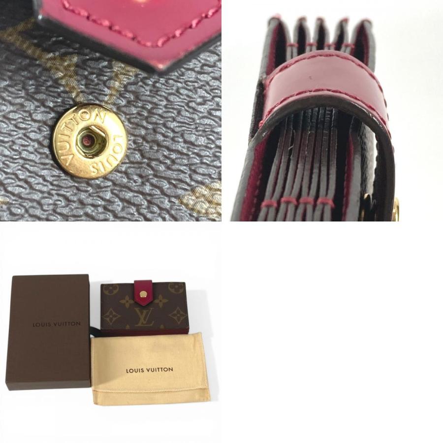 LOUIS VUITTON ルイヴィトン M69762 ポルトカルト 名刺入れ パスケース モノグラム カードケース フューシャ ブラウン【中古】 | LOUIS VUITTON | 09